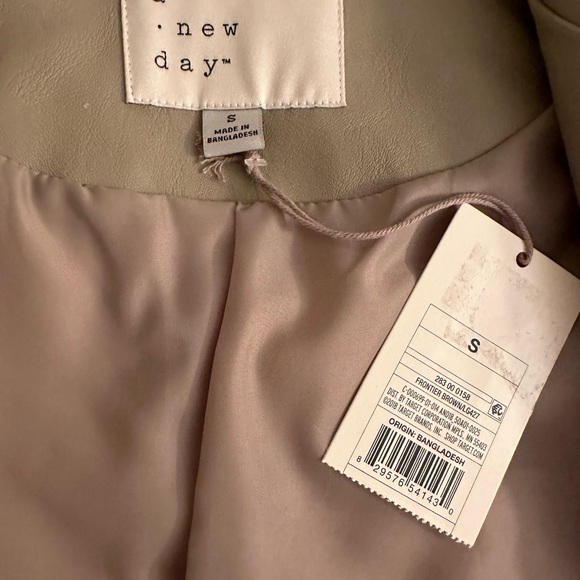 DONATED❌a•new•day, Vegan Leather, Frontier Brown Trench Coat - Picture 9 of 13